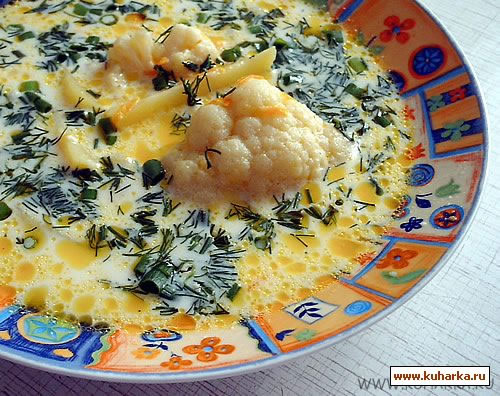 Рецепт Суп овощной с плавленым сыром