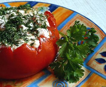 Рецепт Яичница в помидорах