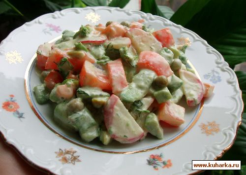 Рецепт Овощной салат с авокадо