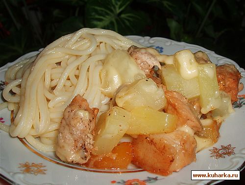 Рецепт Свинина с ананасами