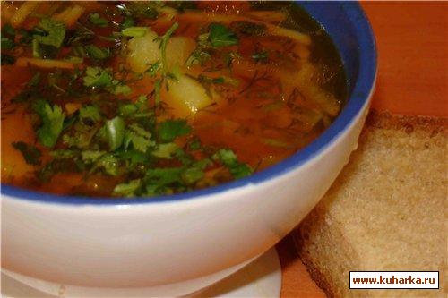 Рецепт Суп с вермишелью и кусочками мяса