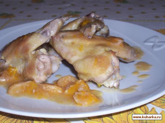 Рецепт Куриные крылышки в мандаринах