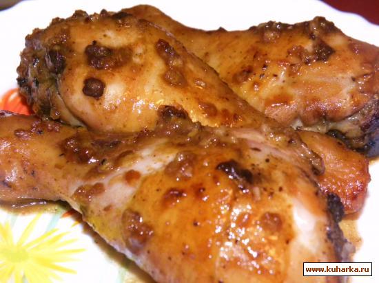 Рецепт Куриные голени, запеченные с соусом