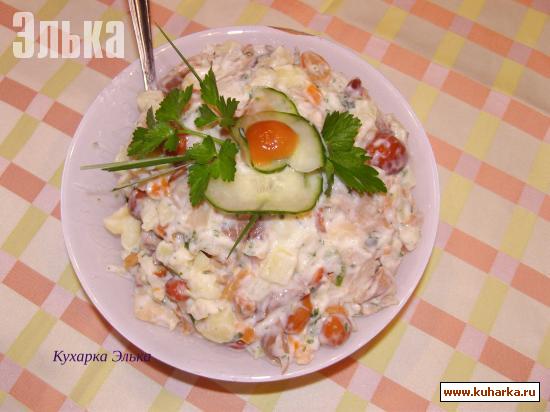 Рецепт Картофельный салат с грибами