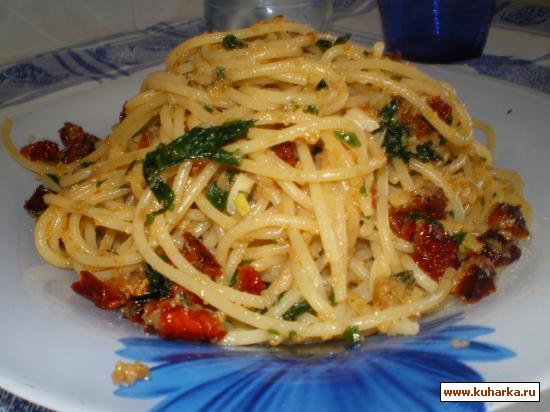 Рецепт Спагетти с сушенными помидорами / Spaghetti ai pomodori secchi