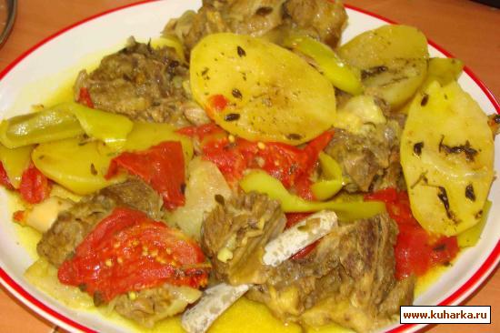 Рецепт Мясо с помидорами и чебрецом