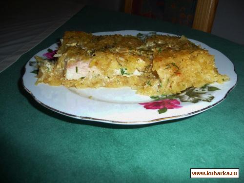 Рецепт Рыба в картофельной шубе.