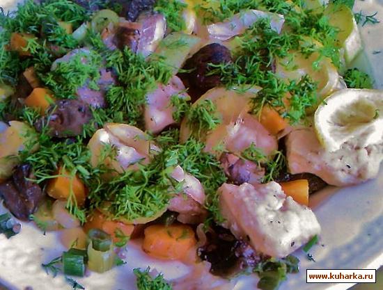 Рецепт Рагу с рыбой и овощами на пару