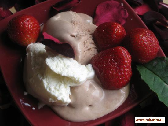 Рецепт Мороженое с Маскарпоне и шоколадом.