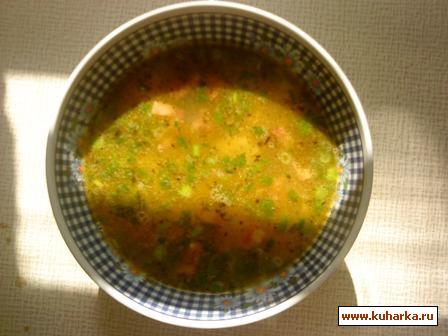 Рецепт Суп гороховый с копченой колбасой
