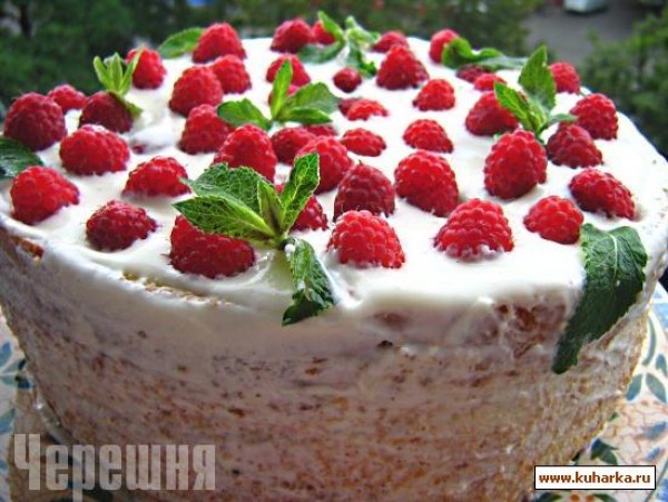 Малиновый Торт Рецепт С Фото