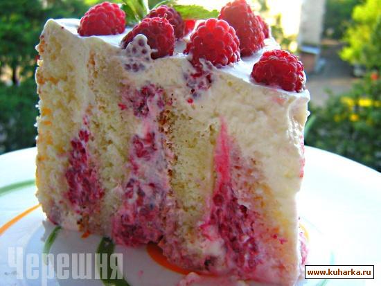 Малиновый Торт Рецепт С Фото Пошагово
