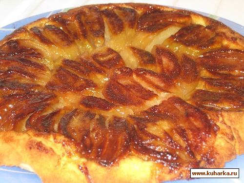 Рецепт Французский яблочный пирог из песочного теста