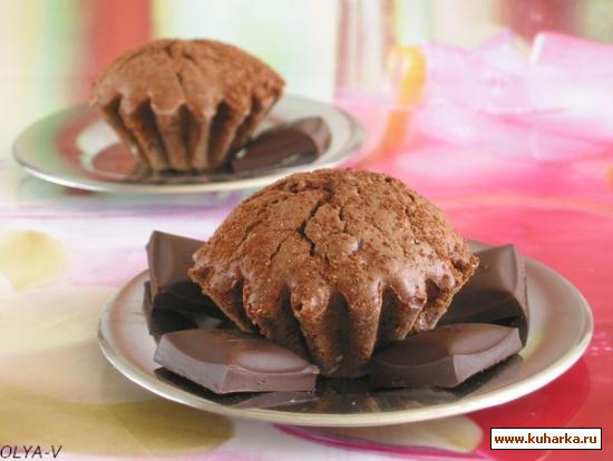 Рецепт Творожно-шоколадные кексы с пудингом