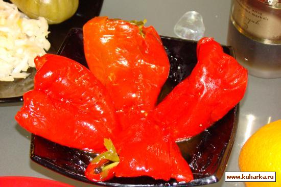 Рецепт Маринованный красный перец с начинкой