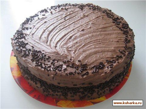 Рецепт Шоколадный торт с шоколадно - апельсиновым муссом