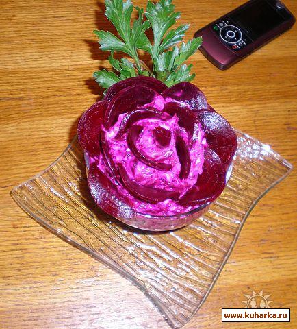 Рецепт Салат "Черная роза"