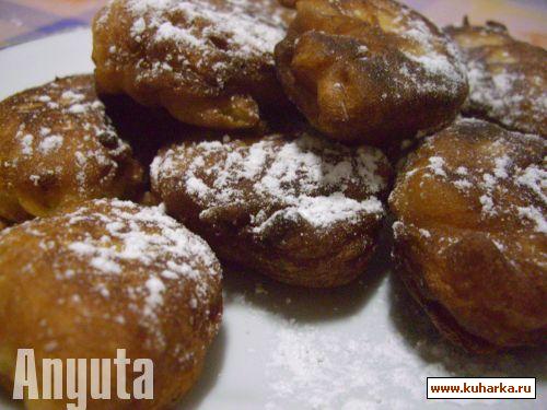 Рецепт Испанские пончики с грушей (Bunuelos de pera)