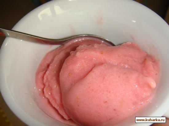 Рецепт Замороженный клубничный йогурт