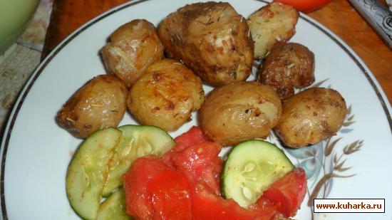 Рецепт Ароматная картошка с розмарином и чесноком