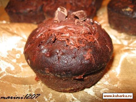 Рецепт Шоколадные маффины с кабачками