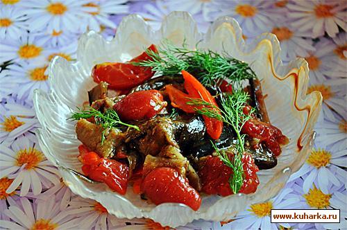 Рецепт Салат из грилованных овощей