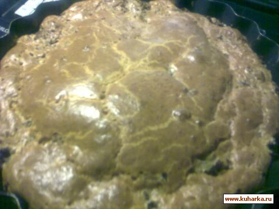 Рецепт Наливной пирог с грибами