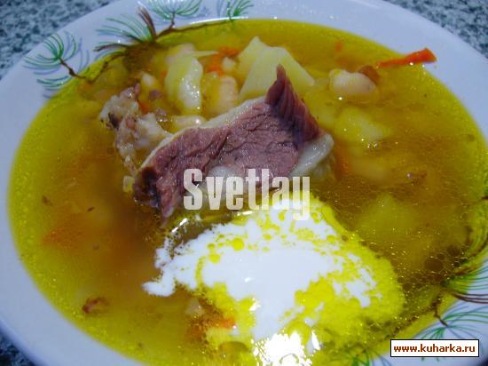 Рецепт Шведский зимний суп с фасолью