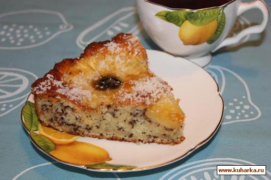 Рецепт Творожный пирог с ананасами
