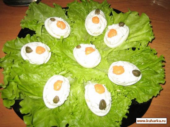 Рецепт Яйца с салатом