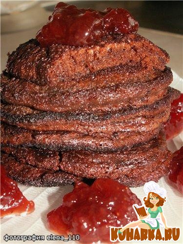 Рецепт Шоколадные оладушки "А-ля бисквит"