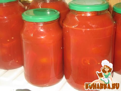 Рецепт Помидоры в томатном соке