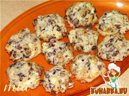 Рецепт Фруктовые шококексы (Fruechte-Schoko-Cookies)