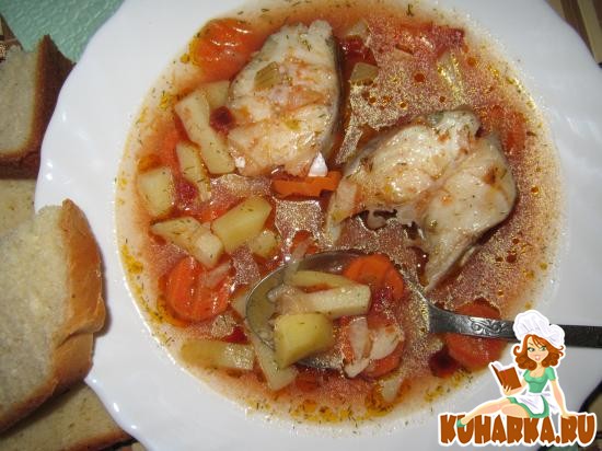 Рецепт Рыбный томатный суп.
