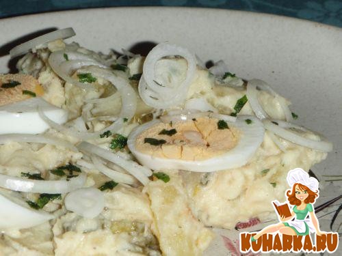 Рецепт Картофельно-яичный салат с майонезом