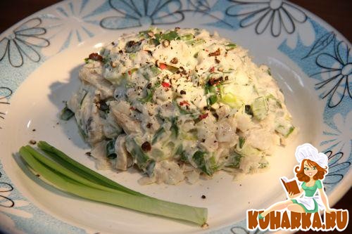 Рецепт Рыбный салат (мамин рецепт)