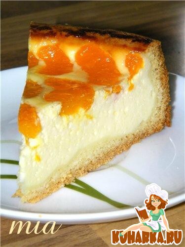Рецепт Сырный пирог с мандаринами