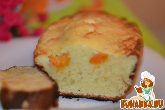 Рецепт Сметанный кекс с абрикосами