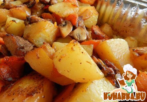 Рецепт Запечённая картошка "Мужское непостоянство"