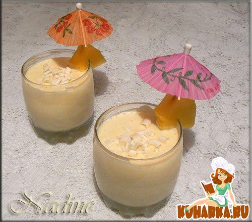 Рецепт Молочный коктейль с манго и белым шоколадом
