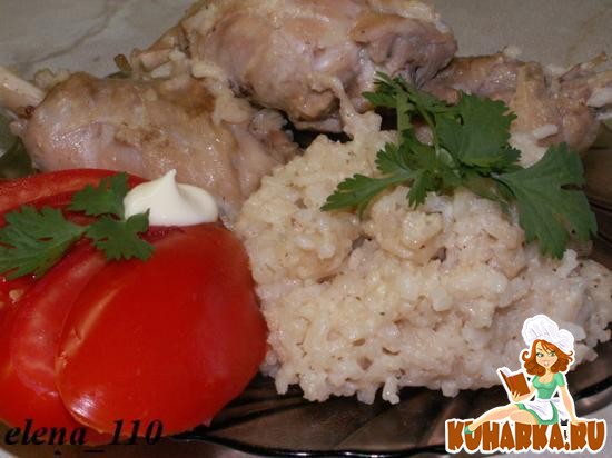Рецепт Курица с рисом "Двойное удовольствие"