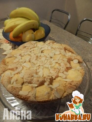 Рецепт Пирог с яблоками, орехами и вяленой вишней
