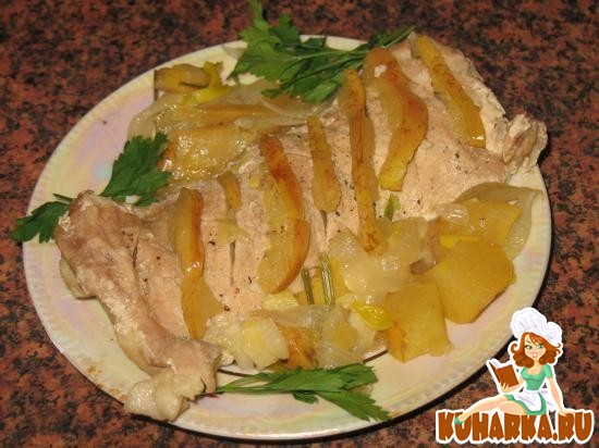 Рецепт Свинина в яблочном соусе