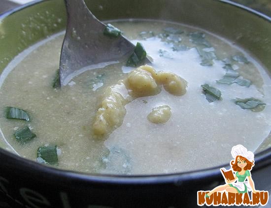 Рецепт Сливочный грибной суп с кабачком
