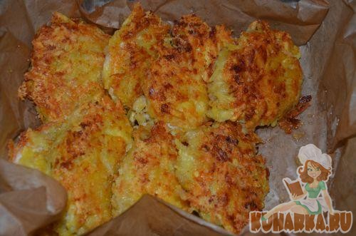 Рецепт Куриные шницели в картофеле