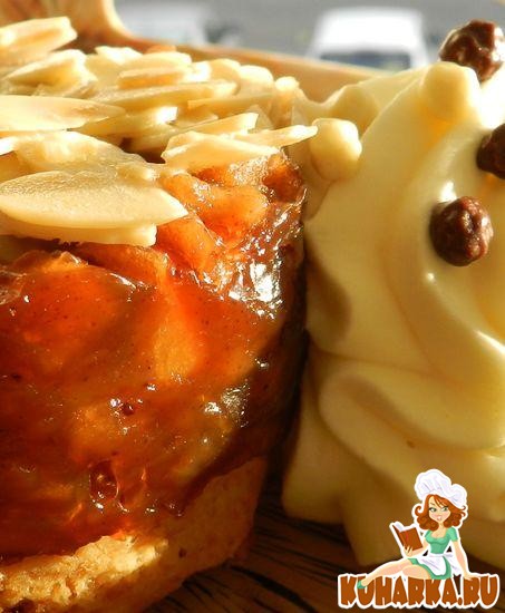 Рецепт Мини-тортики яблочные с миндалем