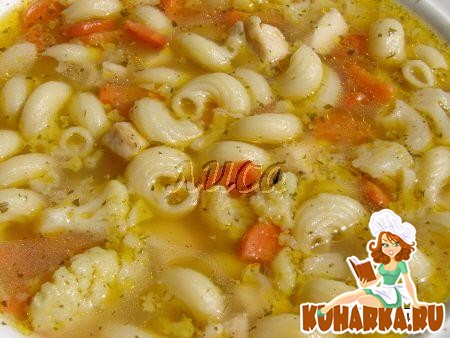 Рецепт Куриный суп с овощами и лапшой