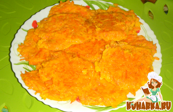 Рецепт Сочные морковные оладушки